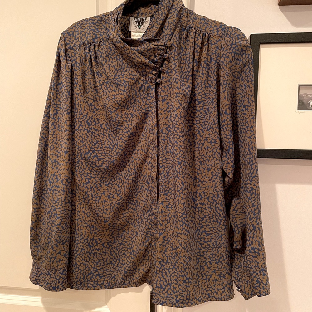 Stylish Blue and Brown Women's Top